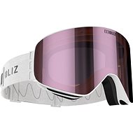 Bliz FLOW Matt White in Smoke in Pink Multi Cat.3 - Ski Goggles