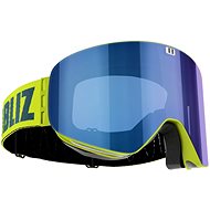Bliz Edge - Lime Green - Brown w Blue Multi - Ski Goggles