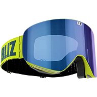Bliz Flow - Lime Green - Brown w Blue Multi - Ski Goggles