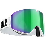 Bliz Flow - White - Brown w Green Multi - Ski Goggles