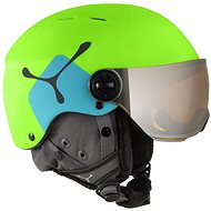 Cébé Fireball Junior Matt Lime Blue size 49 - 54 cm - Ski Helmet