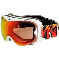 Dr.Zipe Headmaster - White - Orange with Red Multi - Ski Goggles