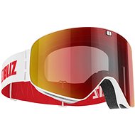 Bliz Flow-Matt White-Dark Brown W Red Multi + Yellow - Ski Goggles