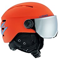 Cébé Fireball Junior-Matt Orange Blue - Ski Helmet