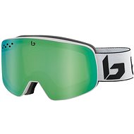 BOLLÉ NEVADA Matte White Corp Green Emerald Cat.2 - Ski Goggles