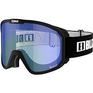 Bliz Rave Nano Optics, Matte Black w White logo/Orange w Blue Multi - Ski Goggles