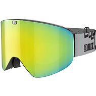 Bliz Flow, Matte Black/Brown w Gold Multi - Ski Goggles