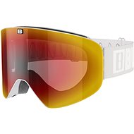 Bliz Flow, Matte Grey, Brown w Red Multi - Ski Goggles