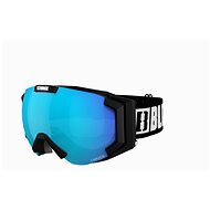 Bliz Carver SR, Matte Black, Light Orange w Blue Multi - Ski Goggles