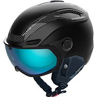 Bollé V-Line Carbon, Black Matte, Photochromic Phantom, Blue Lens, Cat 1-3, size L (59-62cm) - Ski Helmet