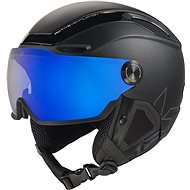 Bollé V-Line, Black Matte, Photochromic Blue Mirror Lens, Cat 1-3 - Ski Helmet