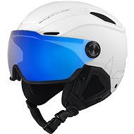 Bollé V-Line, White Matte, Photochromic Blue Mirror Lens, Cat 1-3 - Ski Helmet