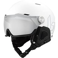Bollé Might Visor Premium MIPS, Matte White, Photochromic Silver Mirror Lens, Cat 1-2 - Ski Helmet