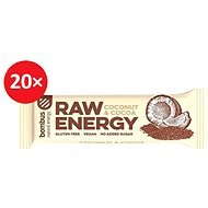 BOMBUS Raw energy-Cocoa+coconut 50 g 20 ks - Raw tyčinka