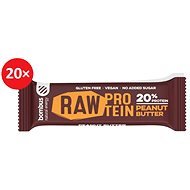 BOMBUS Raw protein-Peanut butter 50 g 20 ks - Raw tyčinka