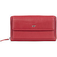 Braun Büffel Golf Rfid zip wallet with 16 card slots, red - Wallet