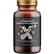BrainMax Vitamin C & Quercetin, Rose Hip, 100 vegetable capsules - Dietary Supplement
