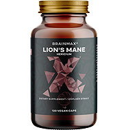 BrainMax Lion's Mane (Hericium) Extract 400 mg, 120 Plant-Based Capsules - Hericium