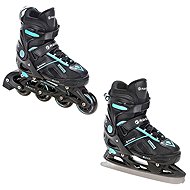Raven Pulse black / cyan 33 - 36 - 2-in-1 Skates