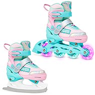 Raven Etta Mint / Pink 27 - 30 - 2-in-1 Skates