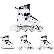 NILS EXTREME Winter skates 4in1 NH 10905 M (35-38) white - Roller Skates