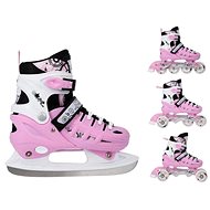 NILS EXTREME Winter skates 4in1 NH10905 S (31-34) pink - Roller Skates