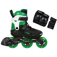 Powerslide Phuzion Universe Green + Chrániče ONE Basic Kids, 29-32 - Roller Skates