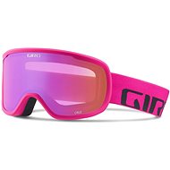 GIRO Cruz Bright Pink Wordmark Amber Pink - Ski Goggles
