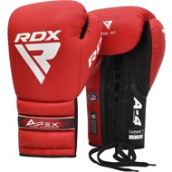 RDX Lace-up Training Gloves Apex Red 14 oz - Boxing Gloves