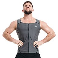 RDX Men's Sauna SWEAT VEST M2, Grey 3XL - Sauna Suit