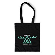 CAMPFREE, bavlněná taška, černá - Shoulder Bag