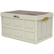 NIlS CAMP Foldable 2 in 1 container NCB4007 with wooden lid 50 l - Storage Box