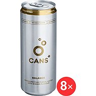 CANS+ Balance Sparkling Functional Drink with Ginger Flavour, 8 x 330ml - Flavoured Water
