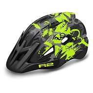 R2 WHEELIE ATH23F Black/Yellow - Bike Helmet