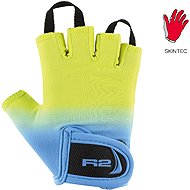 R2 Wax neon yellow, blue ATR08A9/4Y - Cycling Gloves
