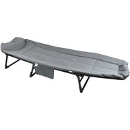 Cattara Folding camping lounger Sofa grey reclining - Camping Lounge Chair
