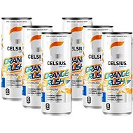 Celsius Orange Rush - Orange - 6 x 355 ml - Sports Drink