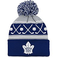 Outerstuff Toddler's Toronto Maple Leafs NHL Face-Off Cuff Pom Beanie - Winter Hat