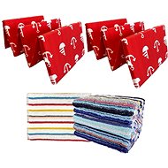 Kaptan Set red anchor 2 pcs + gift towel - Beach lounger