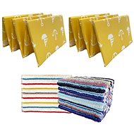 Kaptan Set yellow anchor 2 pcs + gift towel - Beach lounger