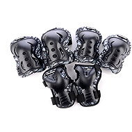Tempish FID II 3 black set of knee, elbow and wrist protectors, sized 2.5 mm. M - Protector Set