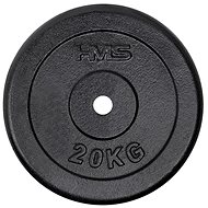 Black cast iron disc HMS 20 kg - Gym Weight