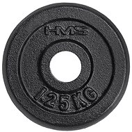 HMS black cast iron disc 1,25 kg - Gym Weight