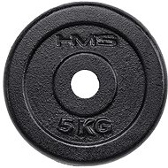 Black cast iron disc HMS 5 kg - Gym Weight