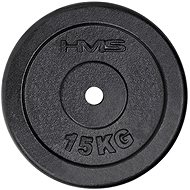 Black cast iron disc HMS 15 kg - Gym Weight