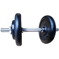 KUBIsport One-handed loading dumbbell 15 kg - 25 mm black - Dumbell