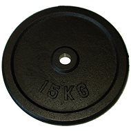 KUBIsport Cast iron disc 15 kg - 25 mm - Gym Weight