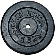 KUBIsport Cast iron disc 20 kg - 25 mm - Gym Weight