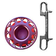 Agama Tech Alu 30 m with carabiner, pink - Spool