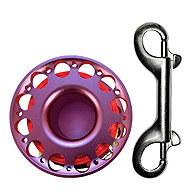 Agama Alu 30 m with carabiner, pink - Spool